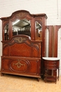 Louis XVI style Bedroom in mahogany & bronze, France 19th century