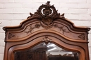 Louis XV style Bedroom in Walnut, France 19th century