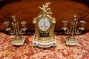 Louis XVI style Clock set in gilt bronze marble, France 19th century