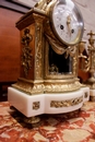 Louis XVI style Clock set in gilt bronze marble, France 19th century