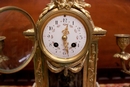 Louis XVI style Clock set in gilt bronze marble, France 19th century