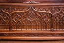 Gothic style Bedroom in Walnut, France 19th century