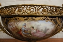 Sevres  in Porecelain and bronze, France 19th century