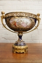 Sevres  in Porecelain and bronze, France 19th century