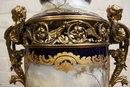 Sevres  in Porecelain and bronze, France 19th century