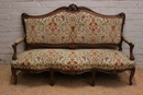 Louis XV style Sofa set in Walnut, France 19th century