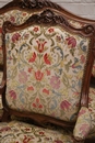 Louis XV style Sofa set in Walnut, France 19th century