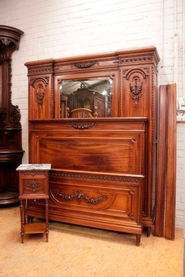 3 pc solid mahogany Louis XVI bedroom