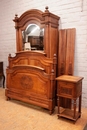 Renaissance style Bedroom in Walnut, France 19th century