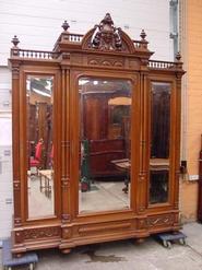 4 pc walnut bedroom 19th century