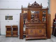 4 pc walnut bedroom 19th century