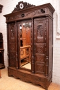 Breton style Bedroom in Oak, France 1900