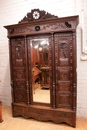 Breton style Bedroom in Oak, France 1900