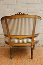 Gilt Louis XVI sofa set, France 19th century