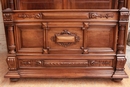 Henri II style Bedroom in Walnut, France 19th century