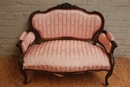 Louis XV style Sofa set in Walnut, France 19th century
