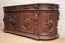 Hunt style Cabinet in Oak, France 19th century