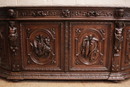 Hunt style Cabinet in Oak, France 19th century