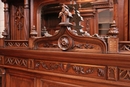 Gothic style Bedroom in Walnut, France 19th century