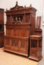 Gothic style Bedroom in Walnut, France 19th century