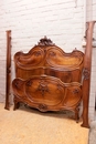 Louis XV style Bedroom in Walnut, France 19th century