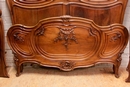 Louis XV style Bedroom in Walnut, France 19th century