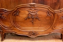 Louis XV style Bedroom in Walnut, France 19th century