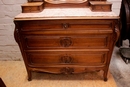 Louis XV style Bedroom in Walnut, France 19th century