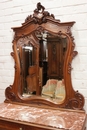 Louis XV style Bedroom in Walnut, France 19th century