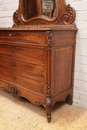 Louis XV style Bedroom in Walnut, France 19th century