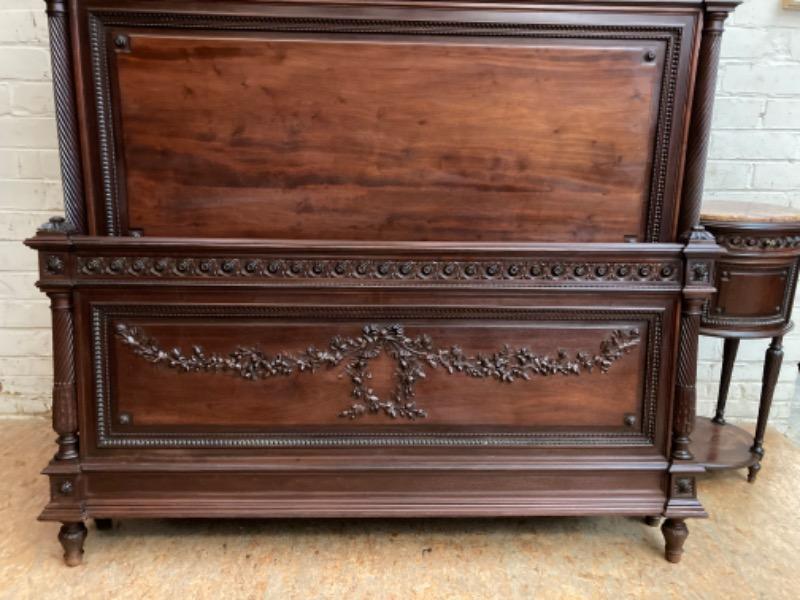 4 pc Louis XVI bedroom in mahogany 