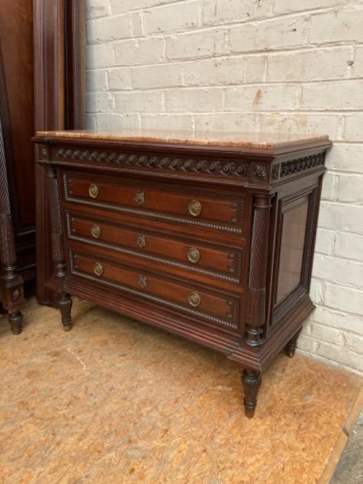 4 pc Louis XVI bedroom in mahogany 