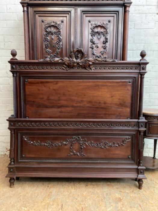 4 pc Louis XVI bedroom in mahogany 