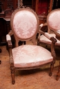 Louis XVI style Sofa set in gilt wood, France 1900