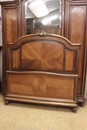 Transition style Bedroom in mahogany and bronze, France 19th century