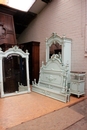 Louis XVI style Bedroom in paint wood, France 19th century