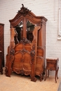 Louis XV style Bedroom in Walnut, France 19th century