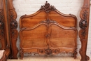 Louis XV style Bedroom in Walnut, France 19th century