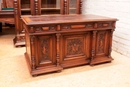 Renaissance style Office set in Walnut, France 19th century