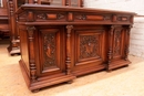 Renaissance style Office set in Walnut, France 19th century