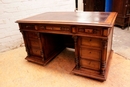 Renaissance style Office set in Walnut, France 19th century