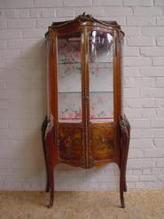 rosewood and bronze display cabinet 