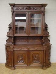 oak hunt bombay cabinet 19th century