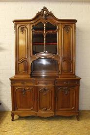 walnut Louis Xv cabinet 19th century