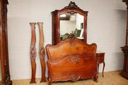 3pc mahogany Louis XV bombay bedroom