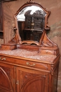 Art Nouveau style Bedroom in Walnut, France 1900