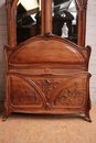 Art Nouveau style Bedroom in Walnut, France 1900