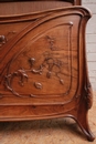 Art Nouveau style Bedroom in Walnut, France 1900