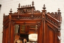 Gothic style Bedroom in Walnut, France 19th century