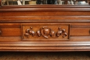 Gothic style Bedroom in Walnut, France 19th century